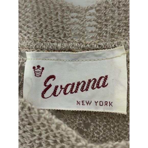 80s Women’s VTG Evanna New York crochet sweater skirt set 2 piece size M/L 5307 - Picture 4 of 7